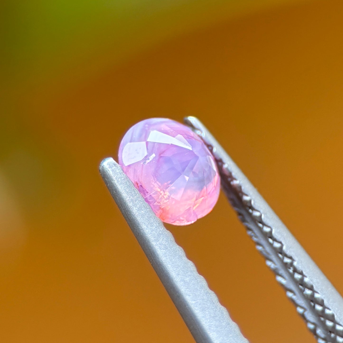 0.60 ct Natural Pink Milky Sapphire Vietnam. Oval Shape. No Treatment.