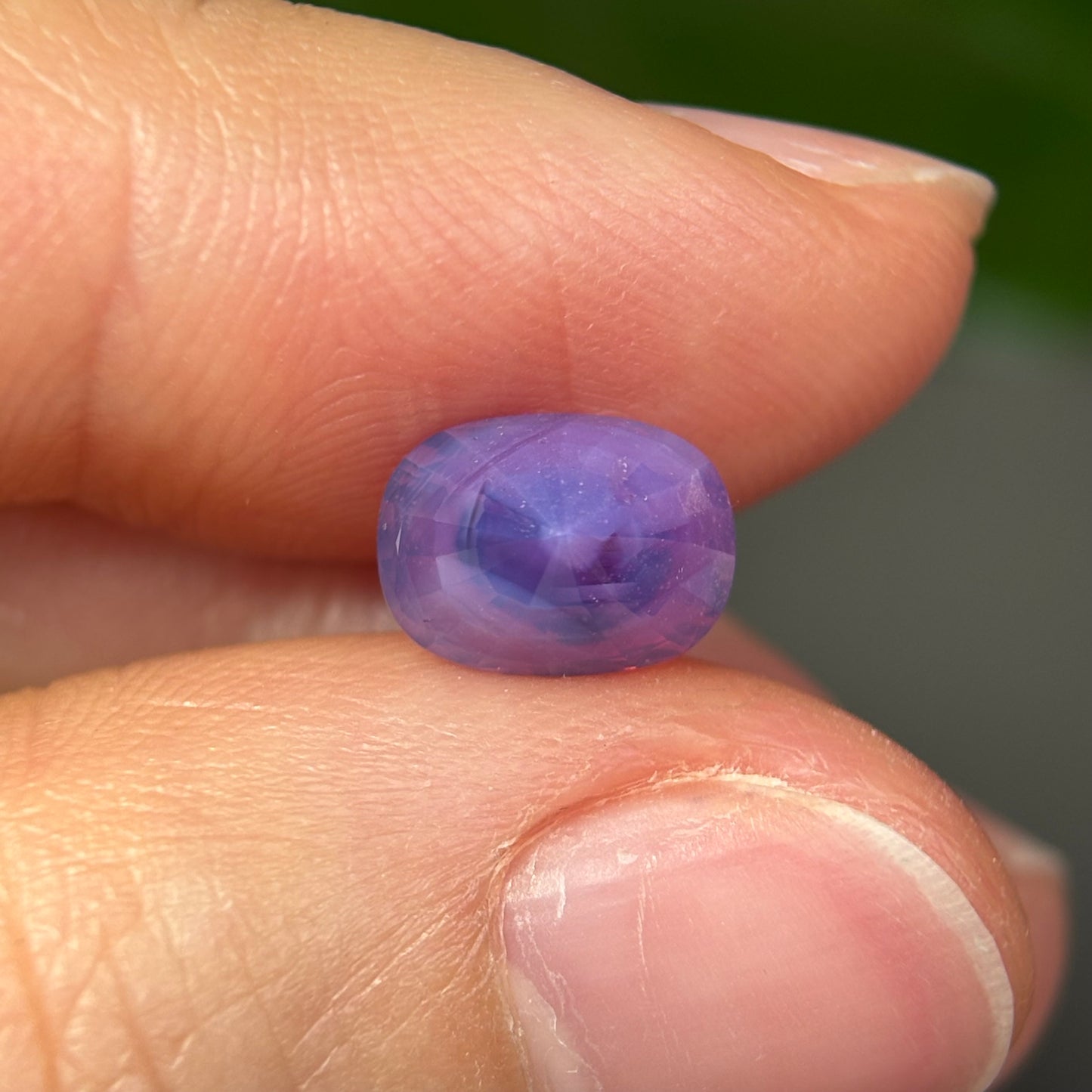 2.35ct Natural Purple Milky Sapphire Vietnam, No Treatment, Special Bird In The Stone