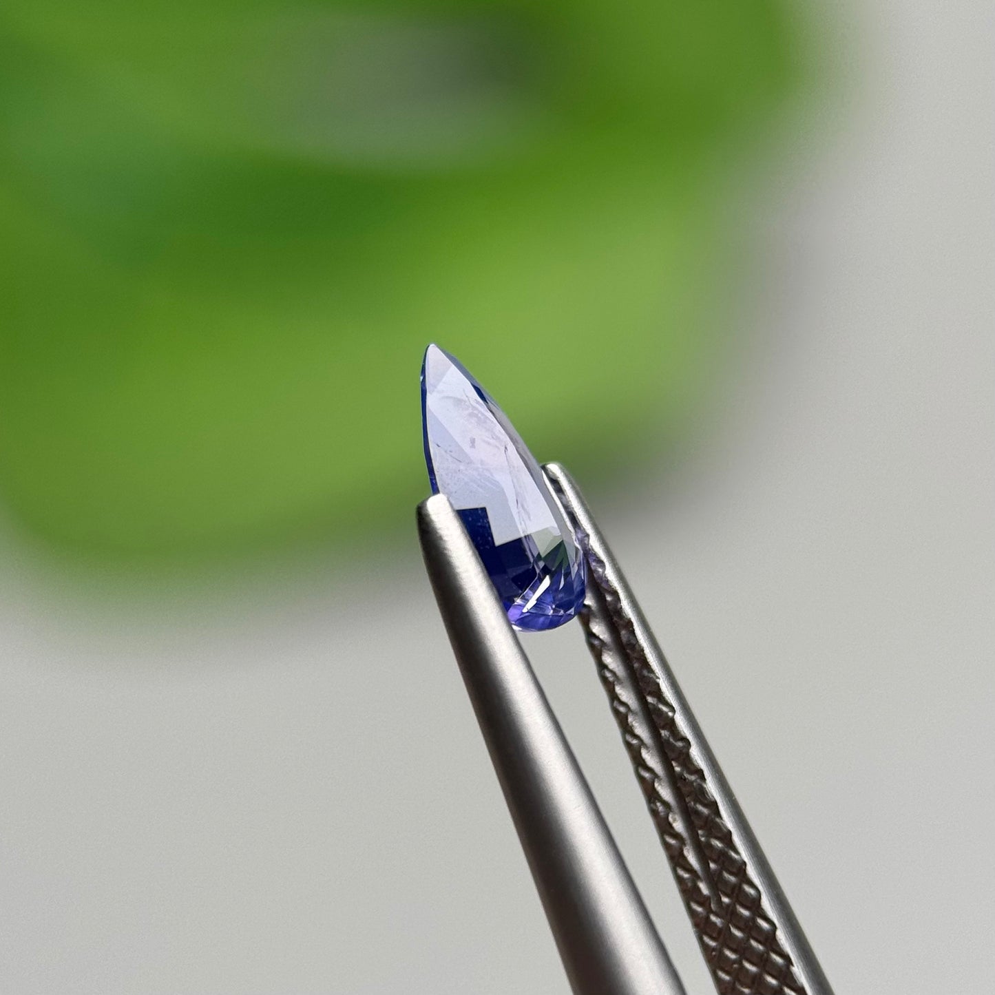 0.58 ct Natural Blue Milky Sapphire Vietnam. Pear Shape. No Treatment.