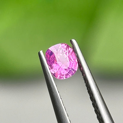 0,35ct Natural Pink Milky Sapphire Vietnam. Cushion Shape. No Treatment Milky Sapphire Luc Yen.