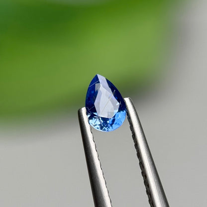 0.42 ct Natural Purple Milky Sapphire Vietnam. Pear Shape. No Treatment.