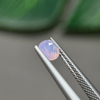 0.69 ct Natural Pink Milky Sapphire Vietnam. Cushion Shape. No Treatment.