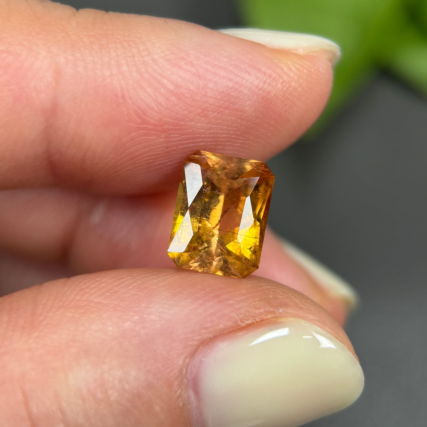 2,3ct Natural Yellow Tourmaline Vietnam. Emerald Shape. No Treatment, No Heat Tourmaline Luc Yen.