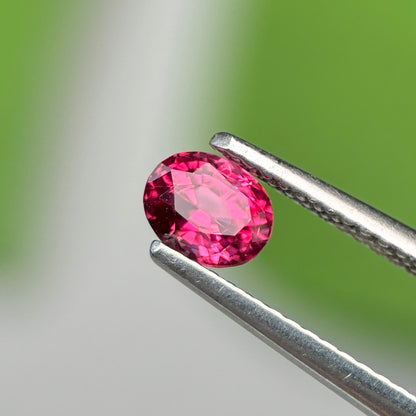 0.66 ct Natural Brownish Red Spinel Vietnam. Oval Shape. No Treatment.