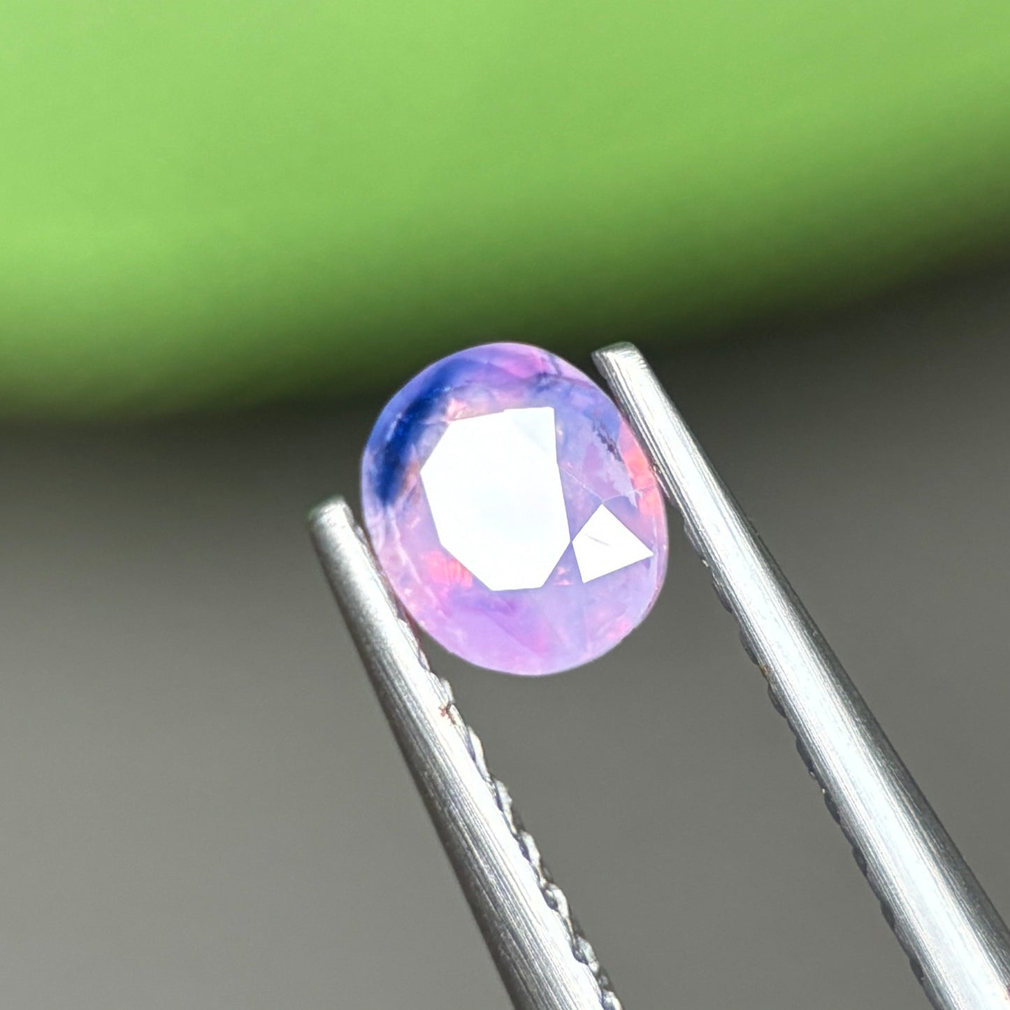 0,41ct Natural Pink Milky Sapphire Vietnam. Cushion Shape. No Treatment Milky Sapphire Luc Yen.