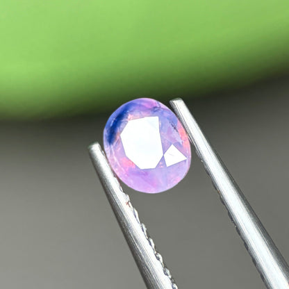0,41ct Natural Pink Milky Sapphire Vietnam. Cushion Shape. No Treatment Milky Sapphire Luc Yen.