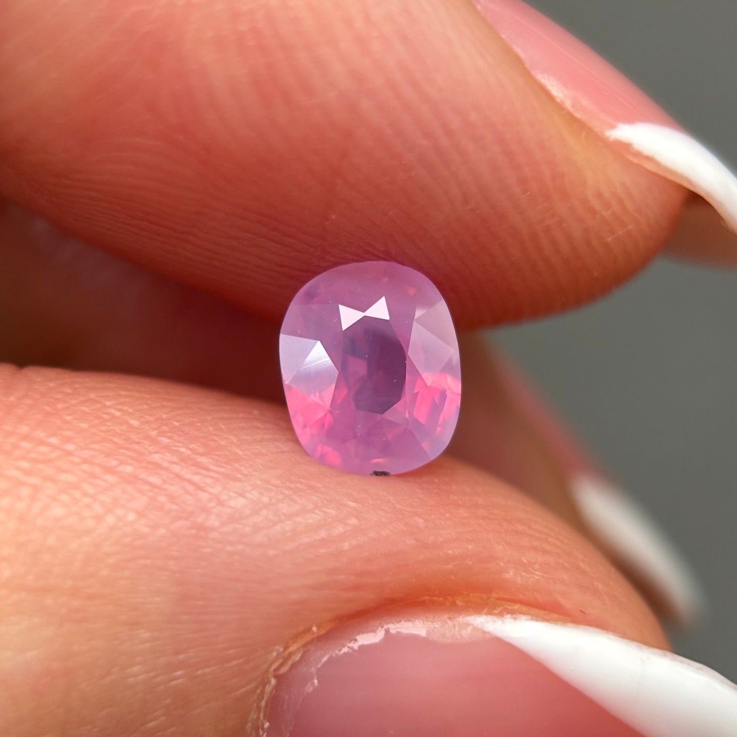 0.75ct Natural Milky Padparadscha Sapphire Vietnam