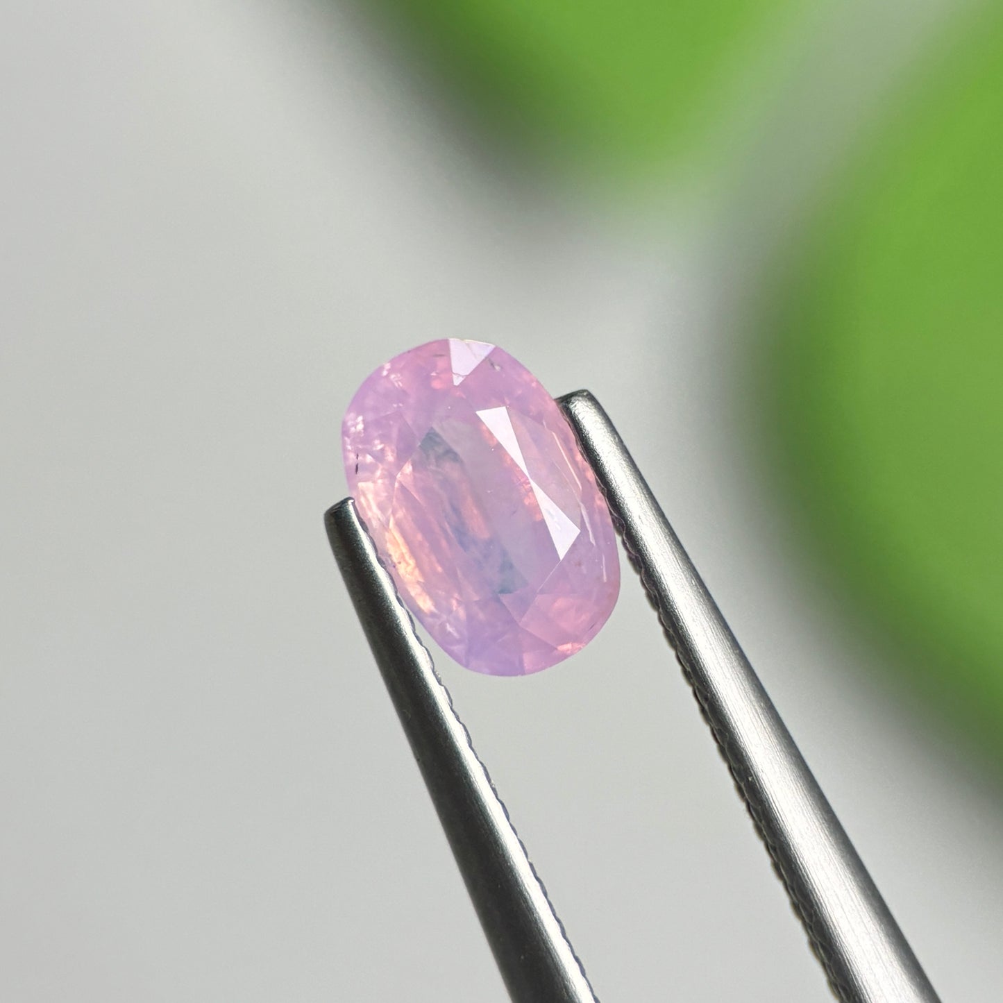 1.01ct Natural Pink Milky Sapphire Vietnam. Oval Shape.