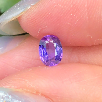 0,46ct Natural Purple Sapphire Vietnam. Cushion Shape. No Treatment Sapphire Luc Yen.