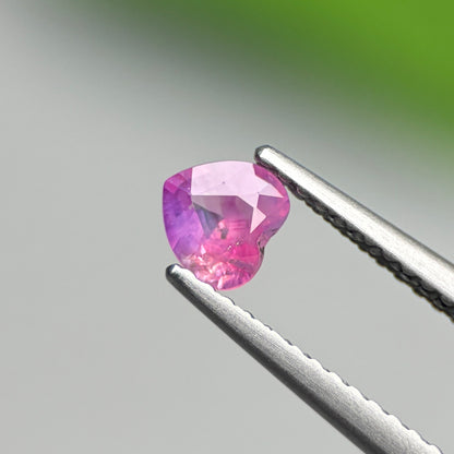 0.39ct Natural Pink Milky Sapphire Vietnam. Heart Shape. No Treatment