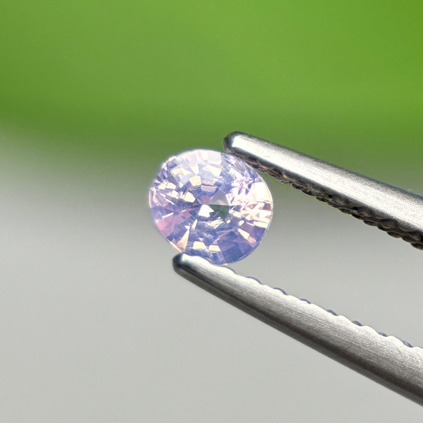 0.52 ct Natural Lite Purple Sapphire Vietnam. Cushion Shape.