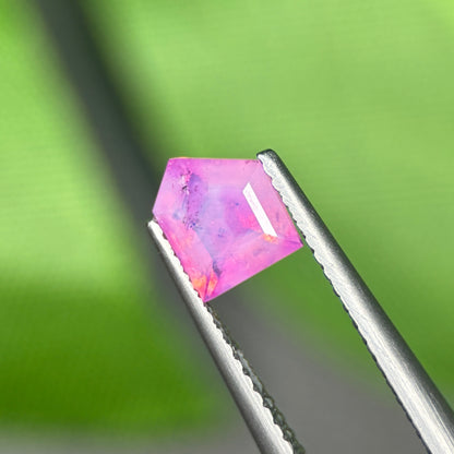 1,02 Natural Pink Milky Sapphire Vietnam. Freeform. No Treatment Milky Sapphire Luc Yen.