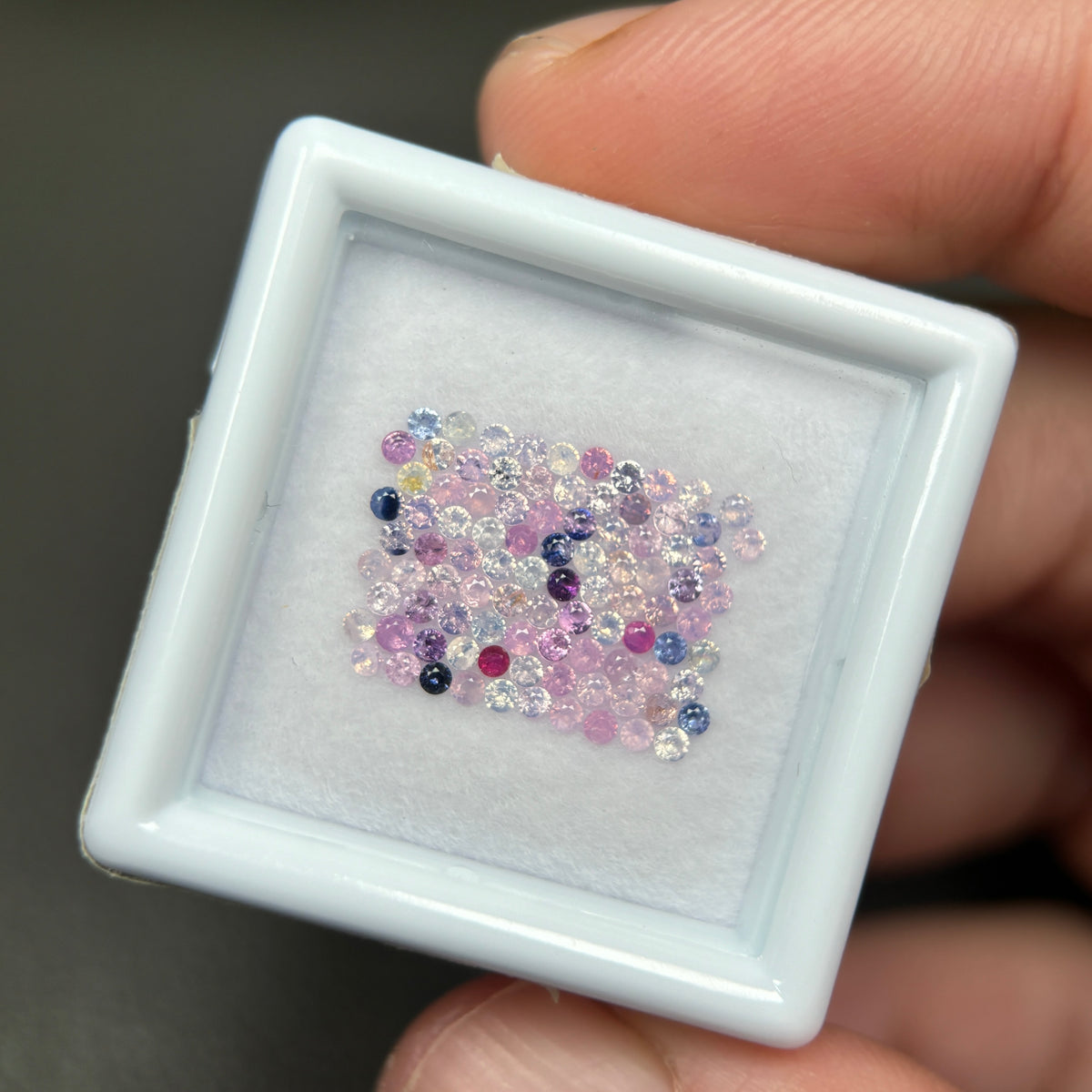 1,16ct/ 94Pcs Natural Sapphire Vietnam, Round Shape, C2 Quality, No Treatment Sapphire Luc Yen.