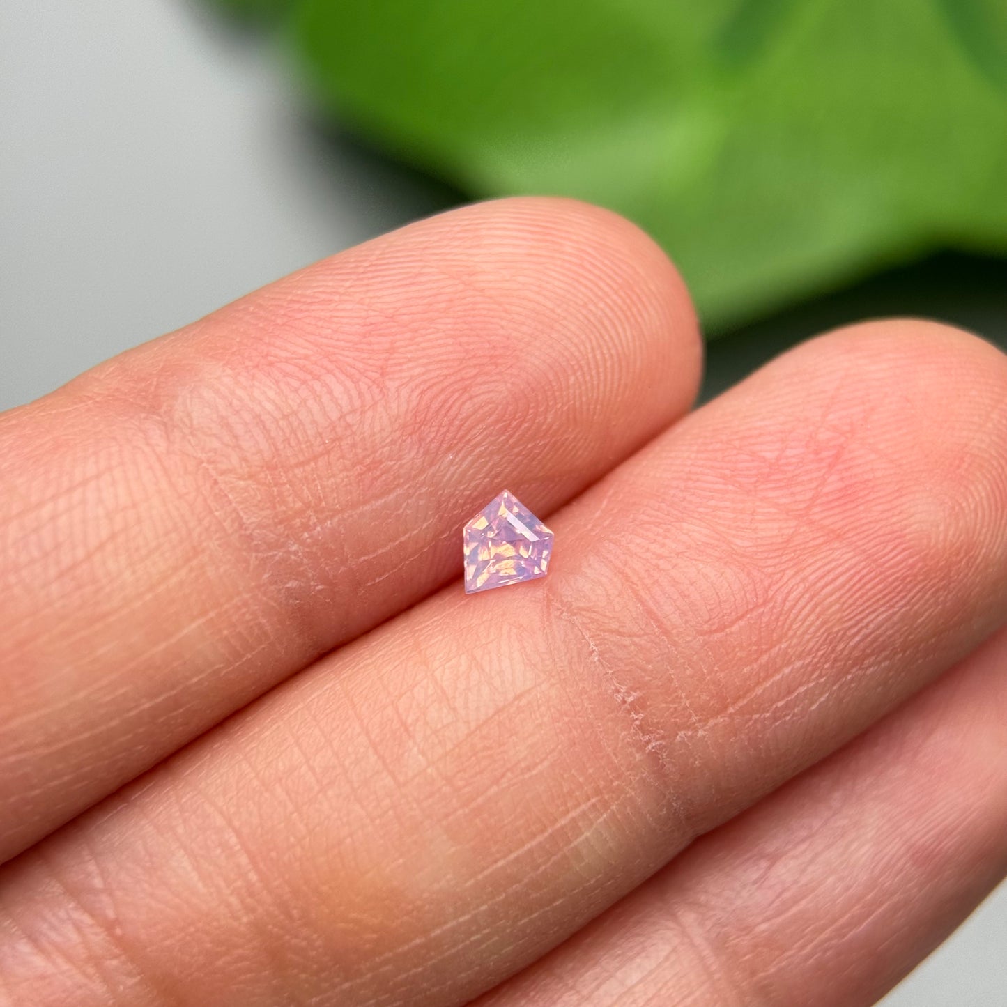 0.28ct Natural Whitish Pink Milky Sapphire Vietnam.