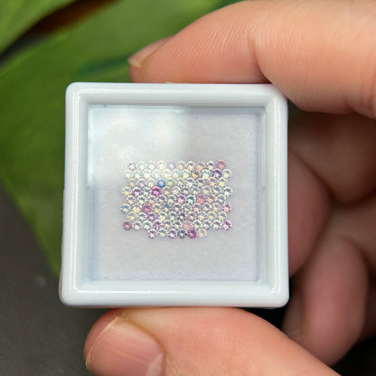 1,0ct/90Pcs Natural Sapphire Vietnam, Round Shape, AB Quality, No Treatment Sapphire Luc Yen.