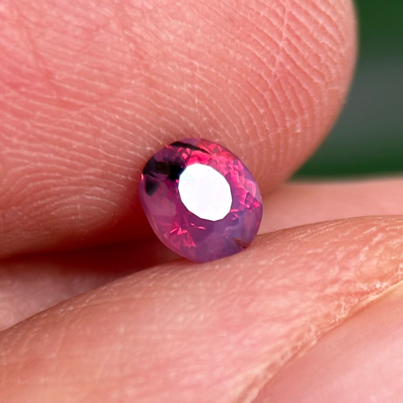 0.52 ct Natural Purplish Pink Milky Sapphire Vietnam. Cushion Shape. Unheat.