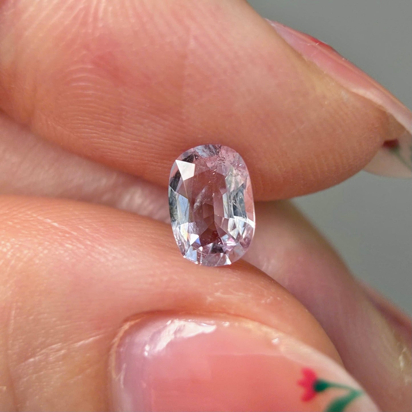 0.61ct Natural Purplish White Spinel Vietnam