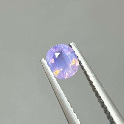 0,42ct Natural Bluish Purle Milky Sapphire Viet Nam. Cushion Shape. No Treatment Milky Sapphire Luc Yen.