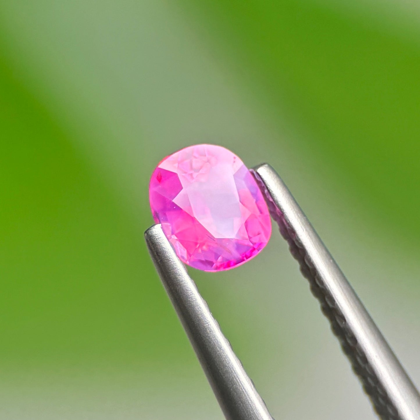 0.50 ct Natural Pink Milky Sapphire Vietnam. Cushion Shape. Unheat.