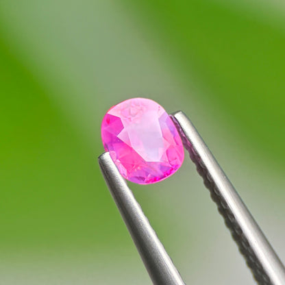 0.50 ct Natural Pink Milky Sapphire Vietnam. Cushion Shape. Unheat.