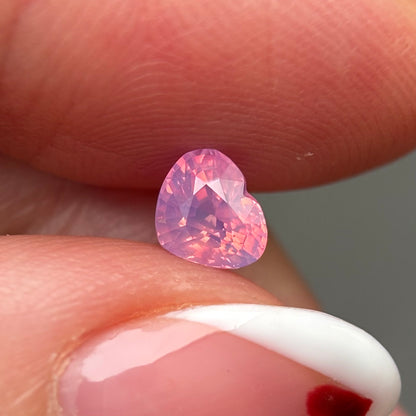 0.75ct Natural Milky Padparadscha Sapphire Vietnam