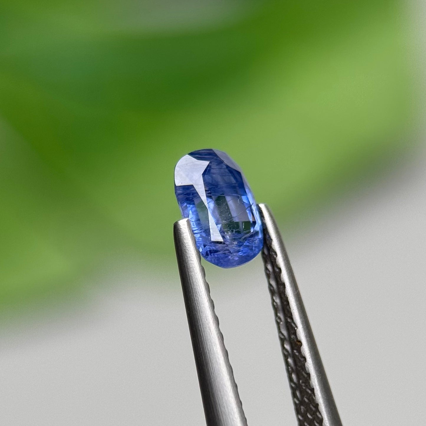 0.80 ct Natural Blue Milky Sapphire Vietnam. Cushion Shape. No Treatment.