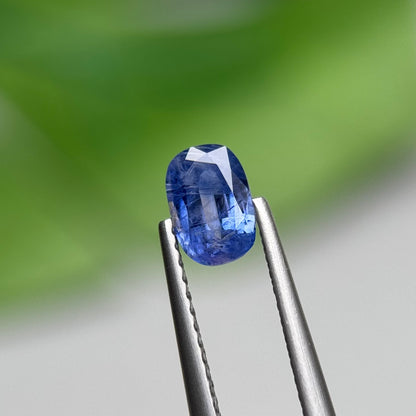 0.80 ct Natural Blue Milky Sapphire Vietnam. Cushion Shape. No Treatment.