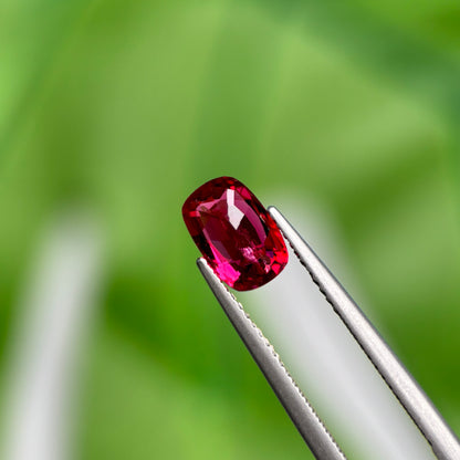 1.54 ct Natural Red Spinel Vietnam. Cushion Shape. No Treatment.