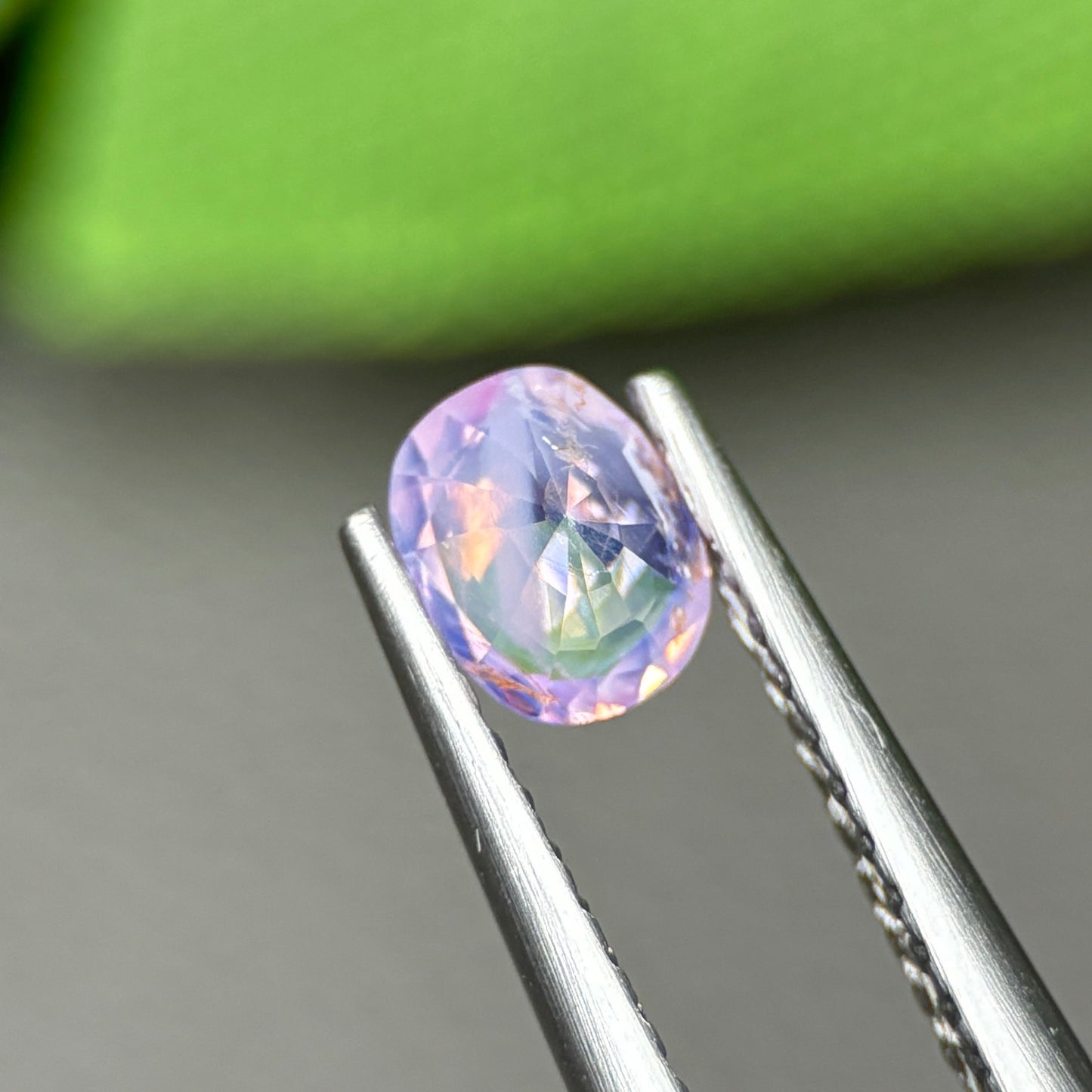 0,48ct Natural Pink Milky Sapphire Vietnam. Cushion Shape. No Treatment Milky Sapphire Luc Yen.