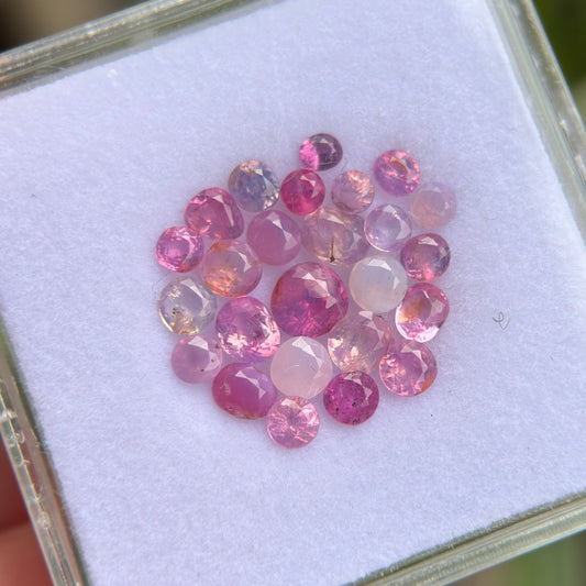 5.92 ct/ 25 Pcs Natural Mix Color Spinel Vietnam. Free Shape. No Treatment.
