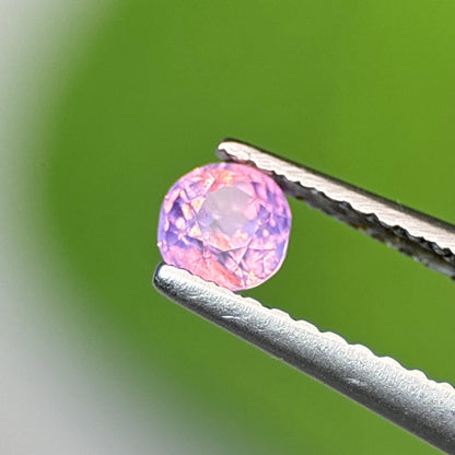 0.37 ct Natural Pink Milky Sapphire Vietnam. Cushion Shape. No Treatment.