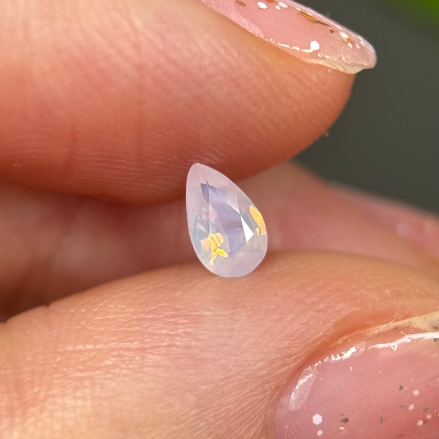 0.28ct Natural White Milky Sapphire Vietnam.
