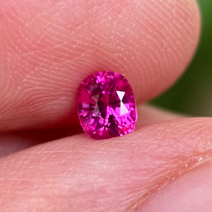 0.54 ct Natural Ruby Viet Nam. Cushion Shape. No treatment.