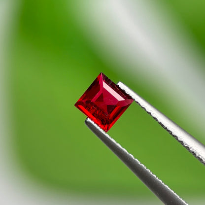 0.61 ct Natural Red Spinel Vietnam. Square Shape. No Treatment