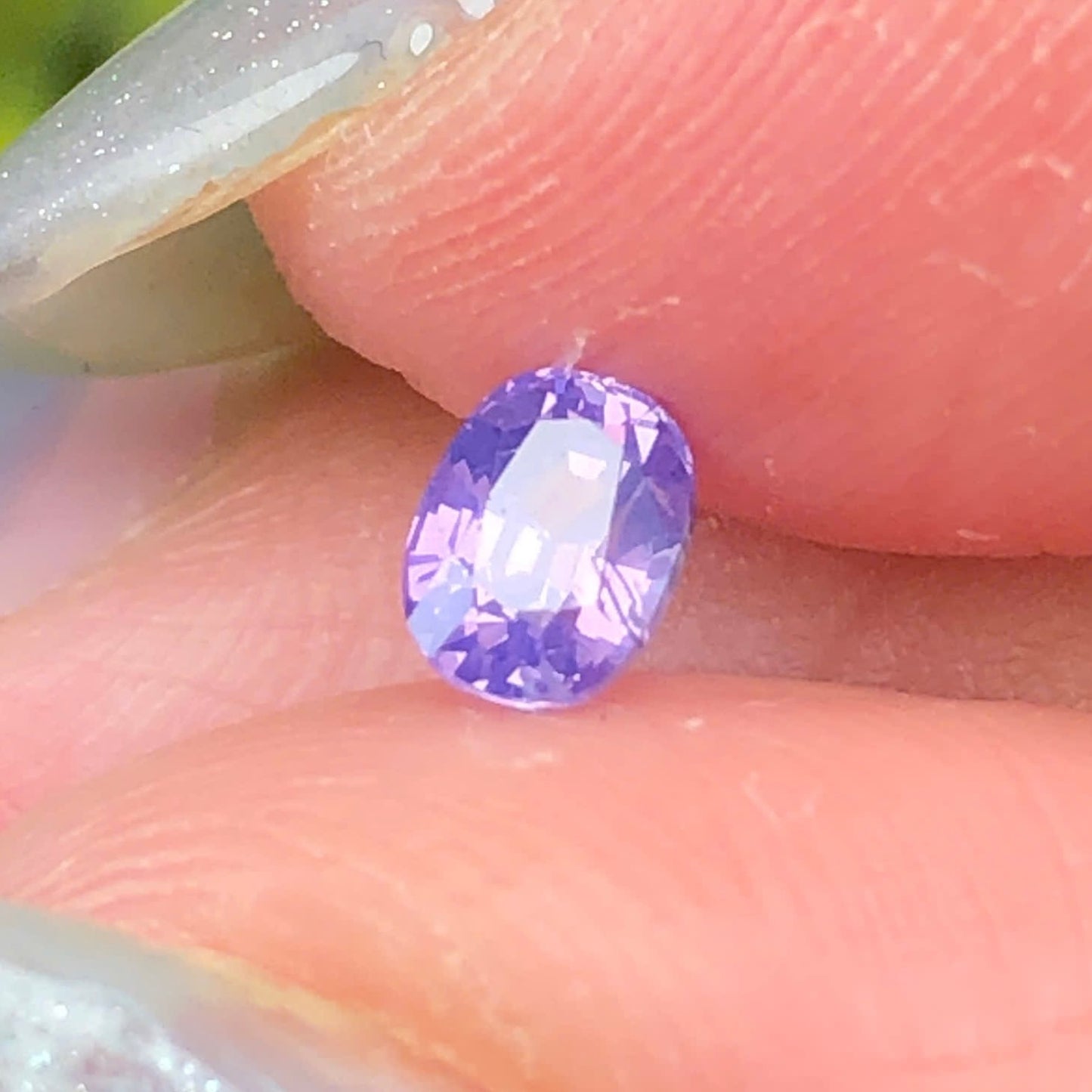 0,40ct Natural Purple Sapphire Vietnam. Cushion Shape. No Treatment Sapphire Luc Yen.