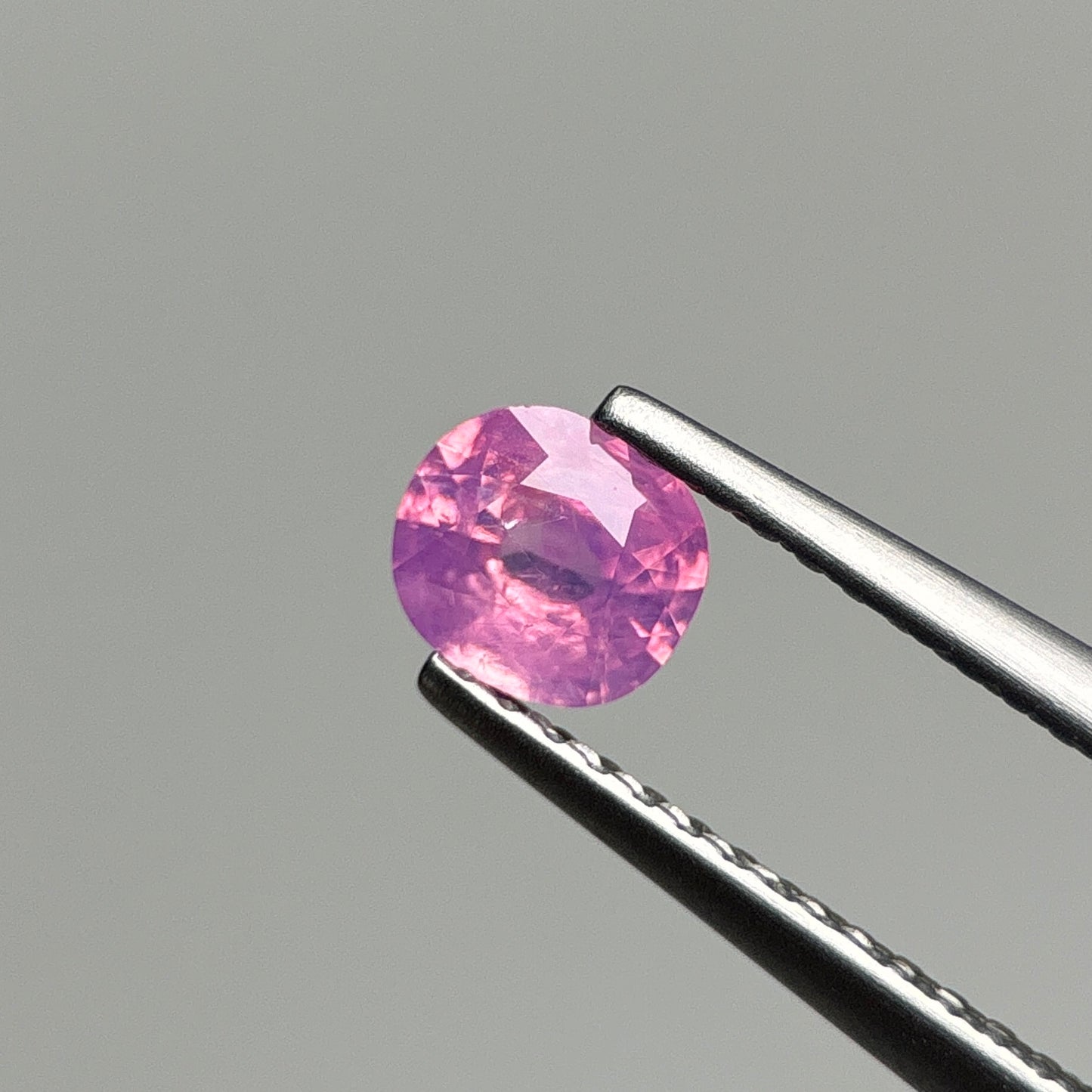 0.47 ct Natural Pink Milky Sapphire Vietnam. Cushion Shape.
