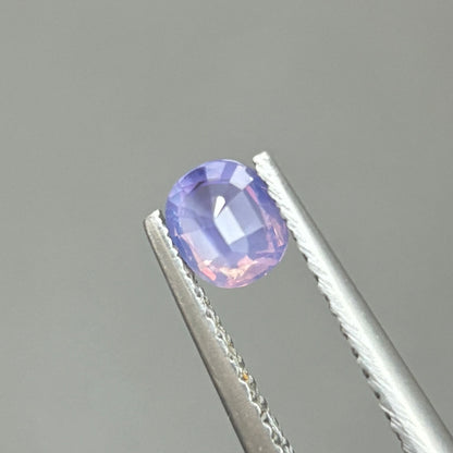 0,42ct Natural Bluish Purle Milky Sapphire Viet Nam. Cushion Shape. No Treatment Milky Sapphire Luc Yen.