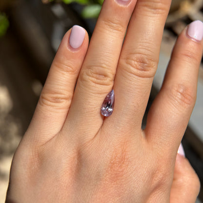 2.23ct Natural Purple Spinel Vietnam. Pear Shape. No Treatment.