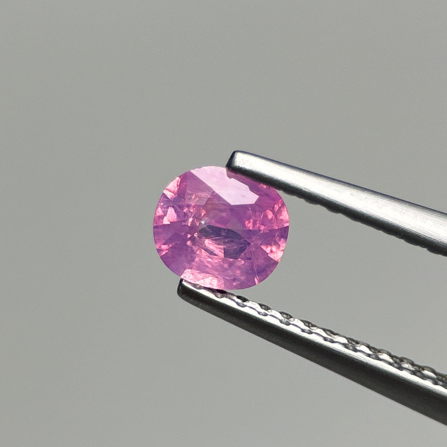 0.47 ct Natural Pink Milky Sapphire Vietnam. Cushion Shape.