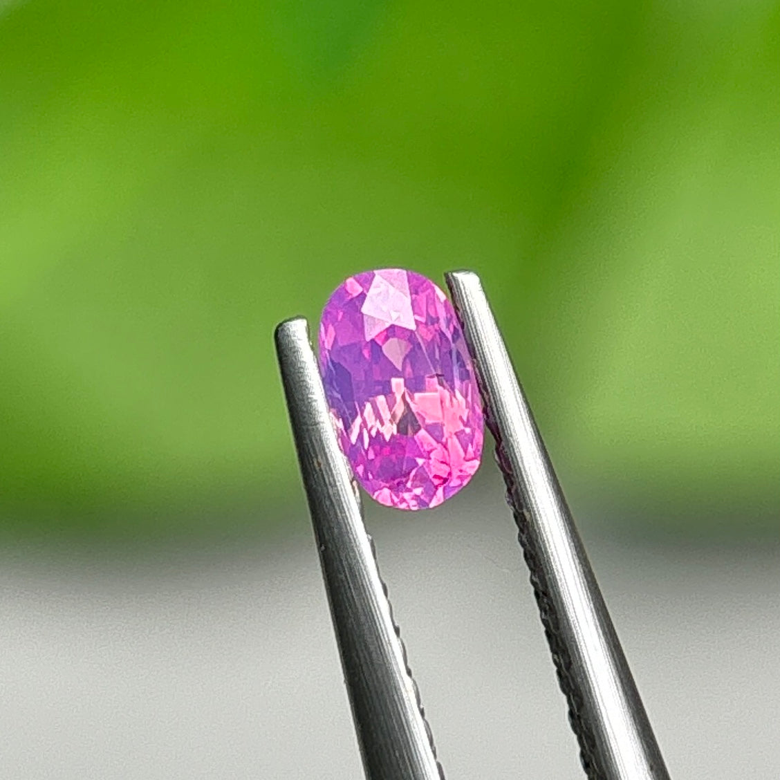 0,33ct Natural Pink Milky Sapphire Vietnam. Cushion Shape. No Treatment Milky Sapphire Luc Yen.
