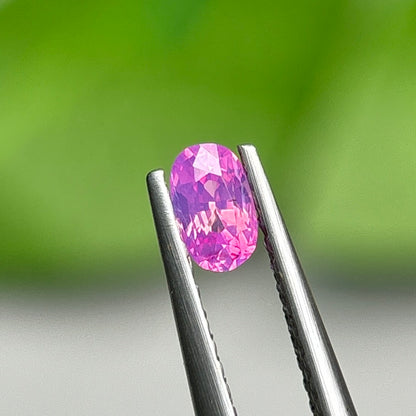 0,33ct Natural Pink Milky Sapphire Vietnam. Cushion Shape. No Treatment Milky Sapphire Luc Yen.