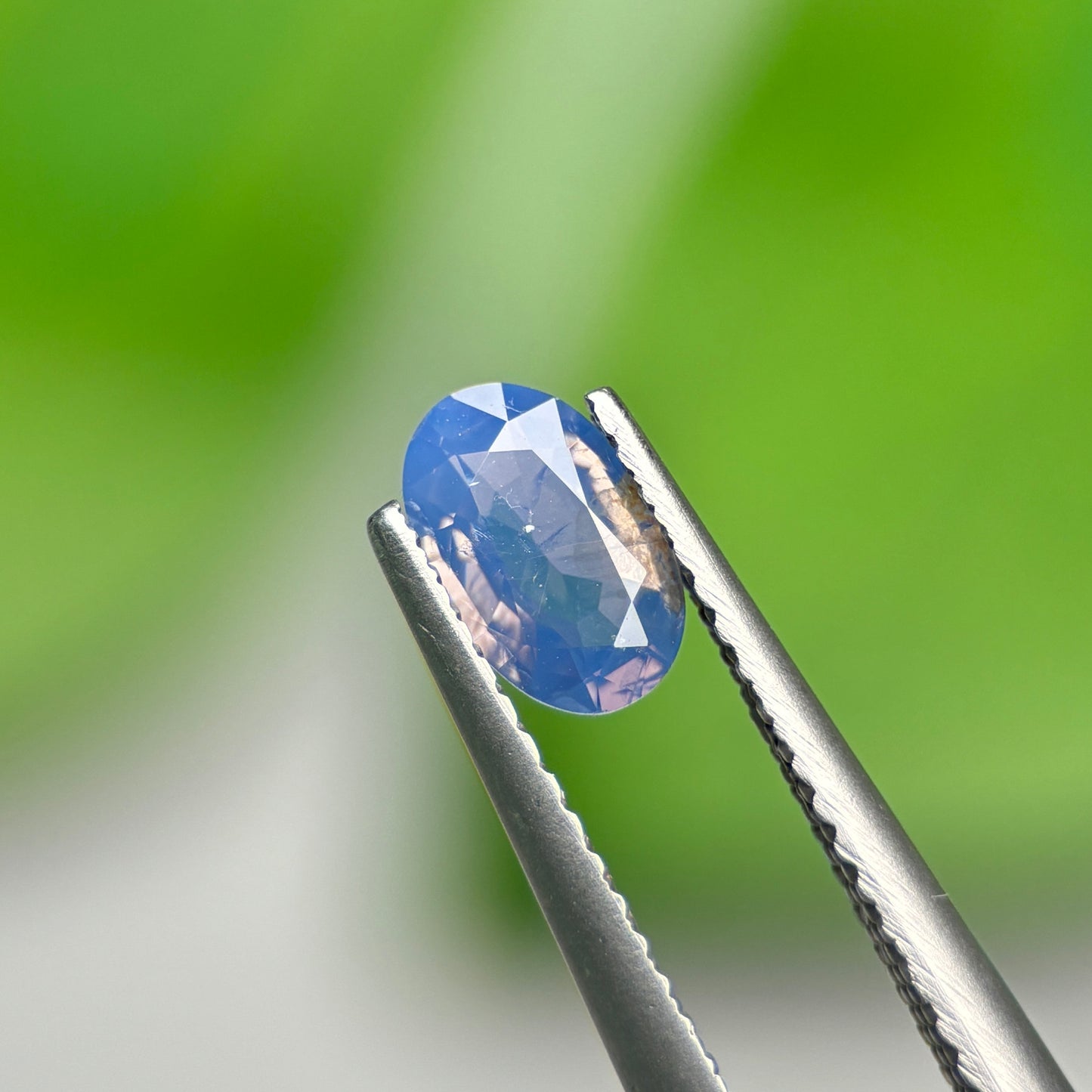 0,73ct Natural Blue Milky Sapphire Vietnam. Cushion Shape. No Treatment Milky Sapphire Luc Yen.