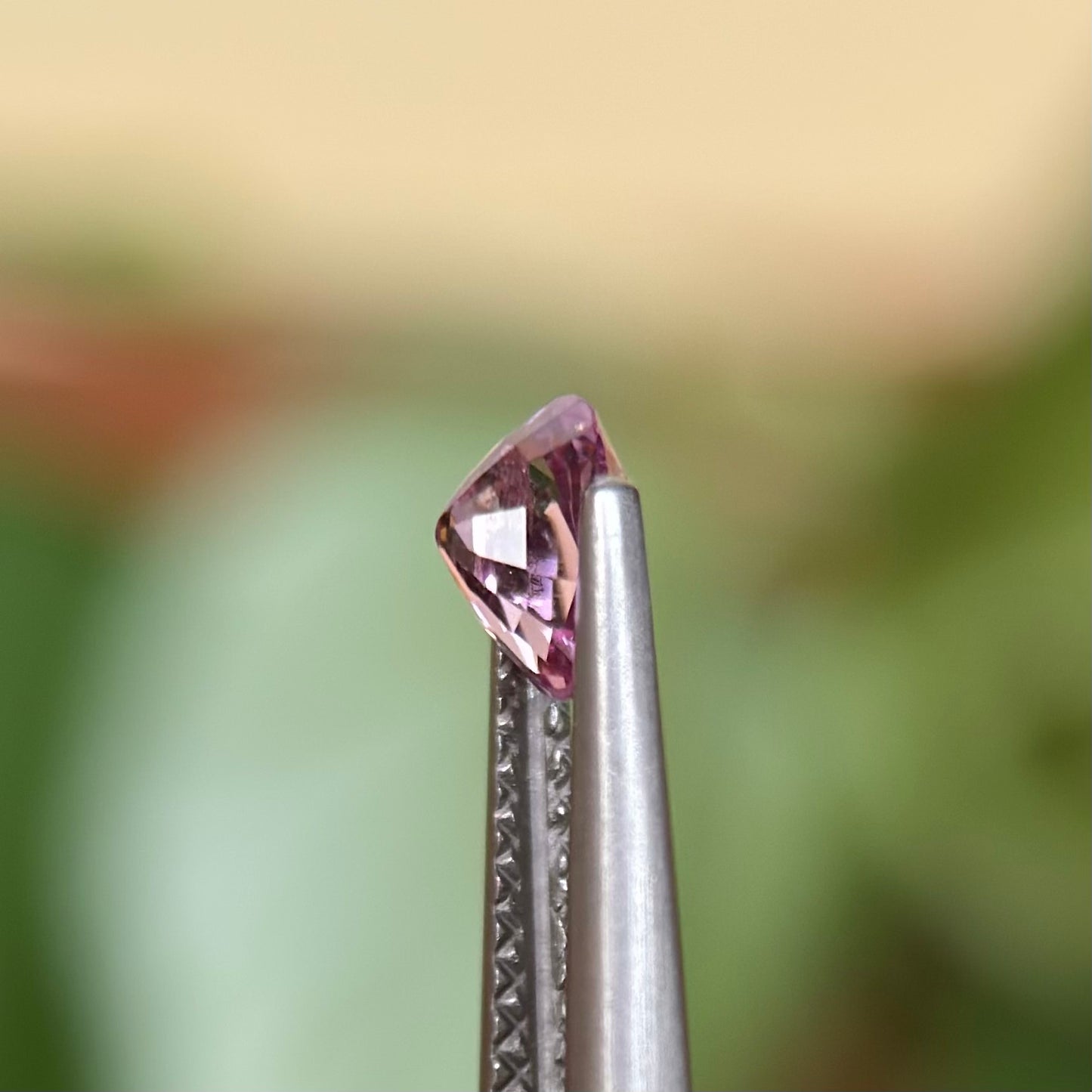 0.58ct Natural Pink-Purple Spinel Vietnam. Cushion Shape.