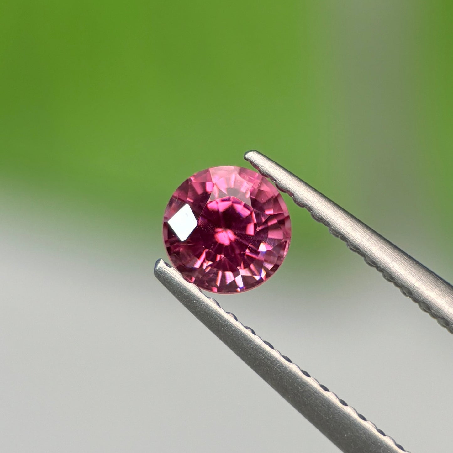 0.59 ct Natural Brownish Pink Spinel Vietnam. Round Shape. No Treatment.