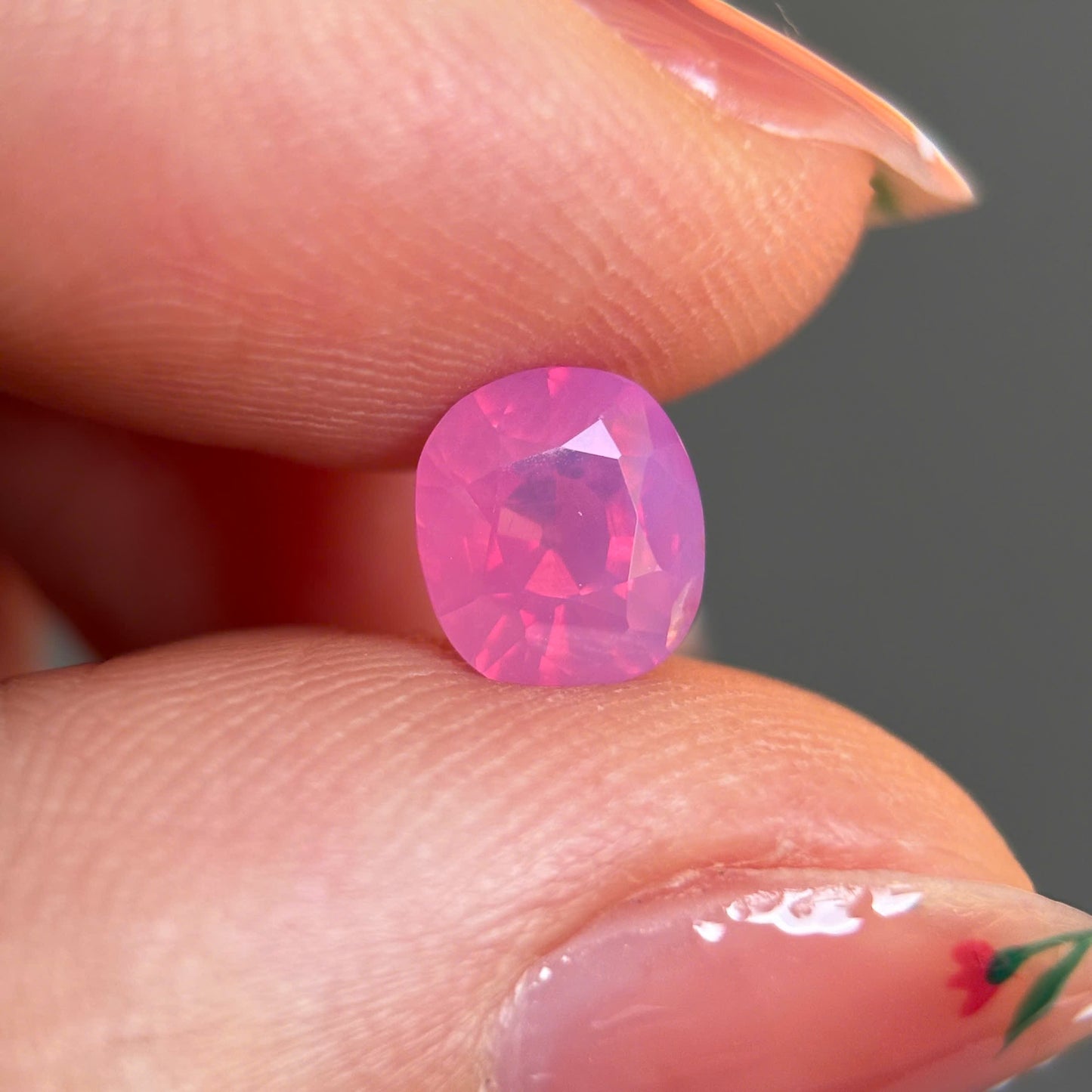 1.2ct Natural Milky Padparadscha Sapphire Vietnam