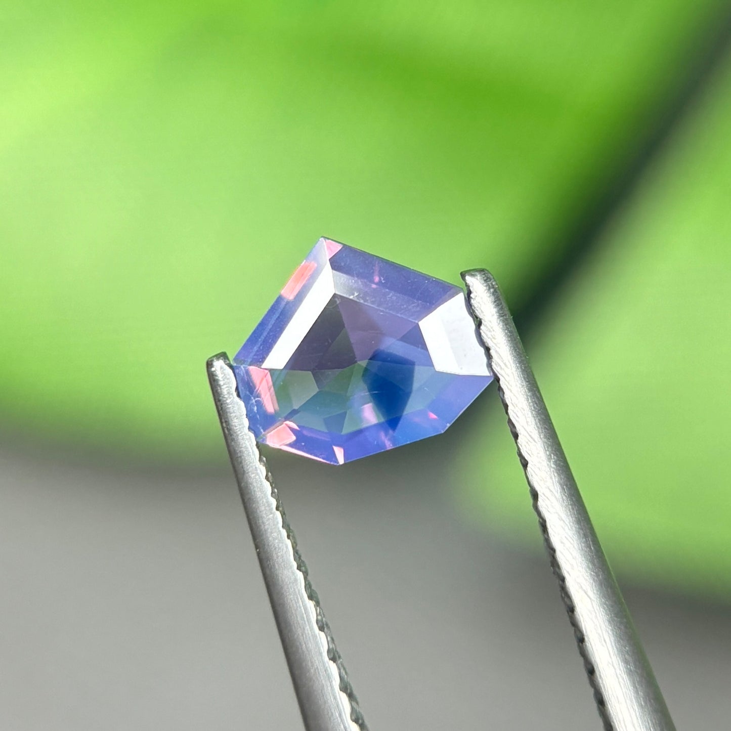 0,60 Natural Pinkish Purple Milky Sapphire Vietnam. Freeform. No Treatment Milky Sapphire Luc Yen.