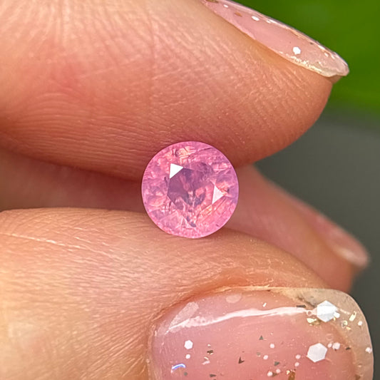 0.86ct Natural Pink Milky Sapphire Vietnam.
