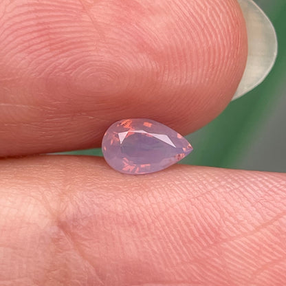 0.48ct Natural Milky Light Orangish Purple Sapphire Vietnam