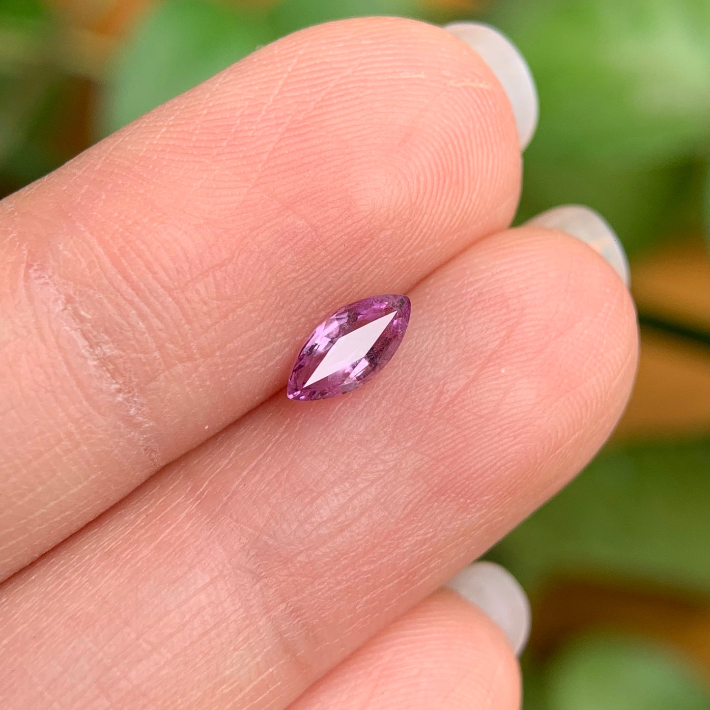 0.39 ct Natural Lite Purple Spinel Vietnam. Marquise Shape. No Treatment