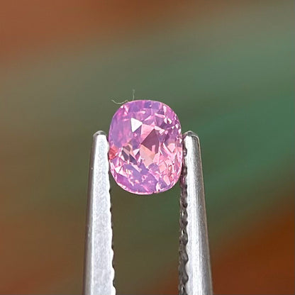 0.39 ct Natural Pink Sapphire Vietnam. Cushion Shape. No Treatment.